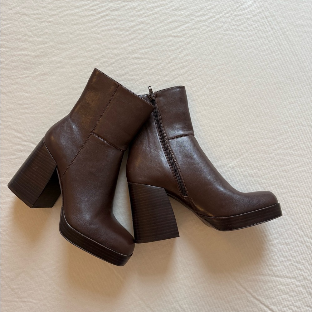 Madden Girl Brown Ankle Boots